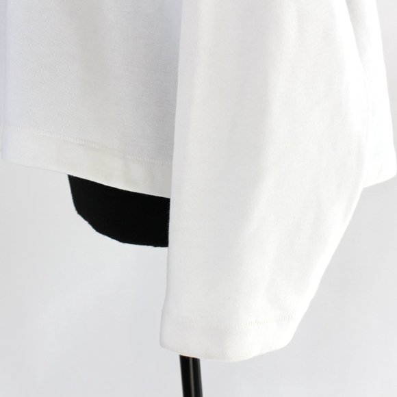 Maje Embroidered Play Funky Baby Cropped French Cotton Hoodie Sweatshirt 1 US S - Picture 5 of 8